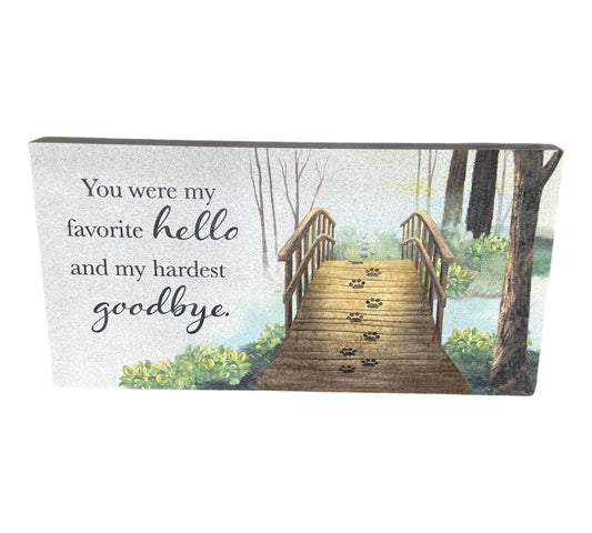 Memorial- "Favorite Hello" Marble Paver
