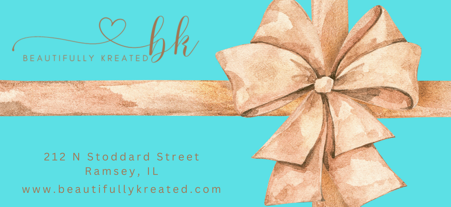 Beautifully Kreated Gift Card