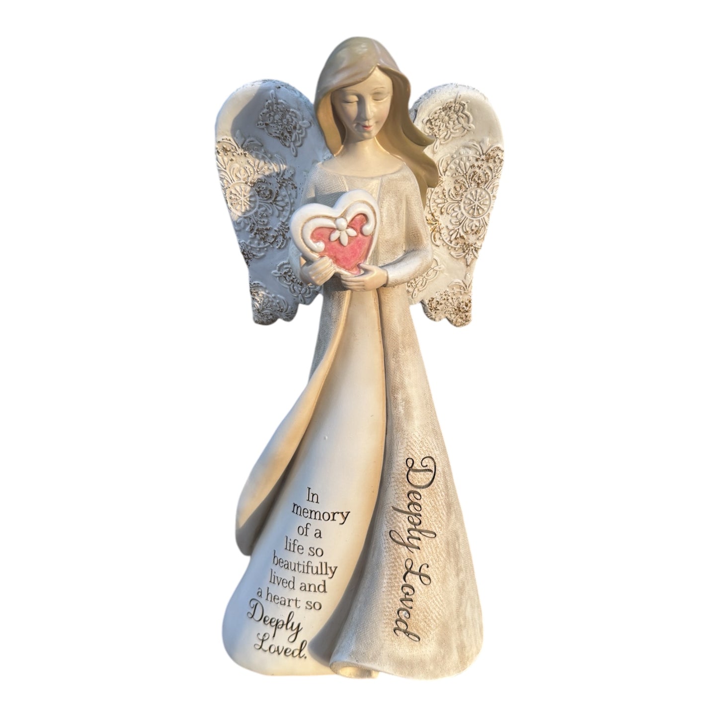 Memorial- "Deeply Loved" Angel Figurine