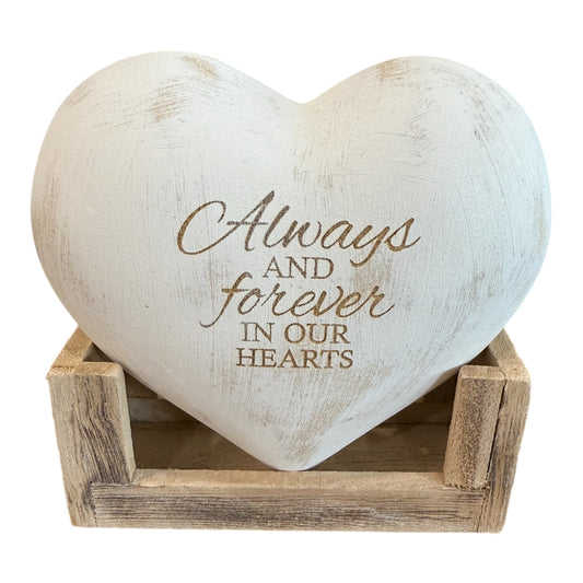 Memorial- "Always and Forever" 3D Heart