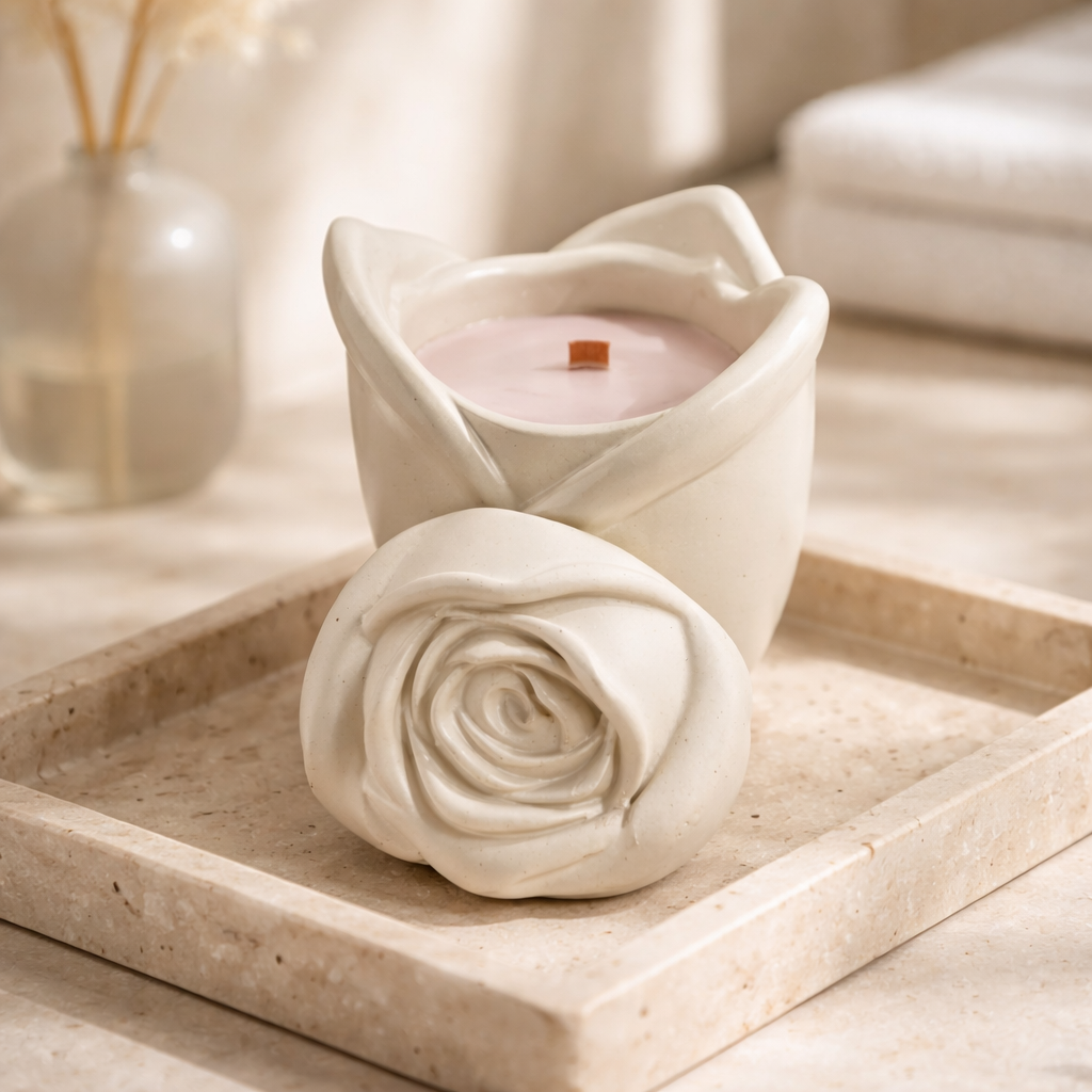 6oz White Tea Concrete Rose