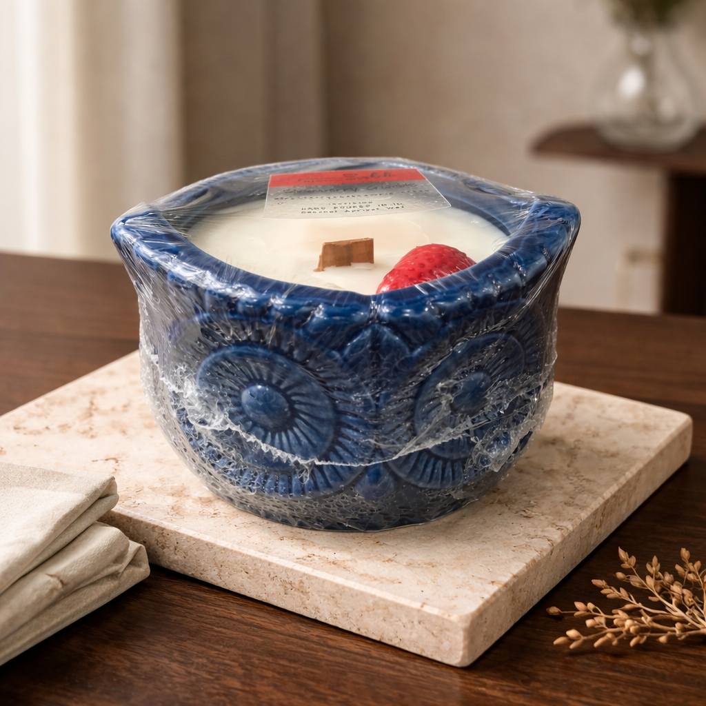 18oz Strawberry Crumble Blue Owl