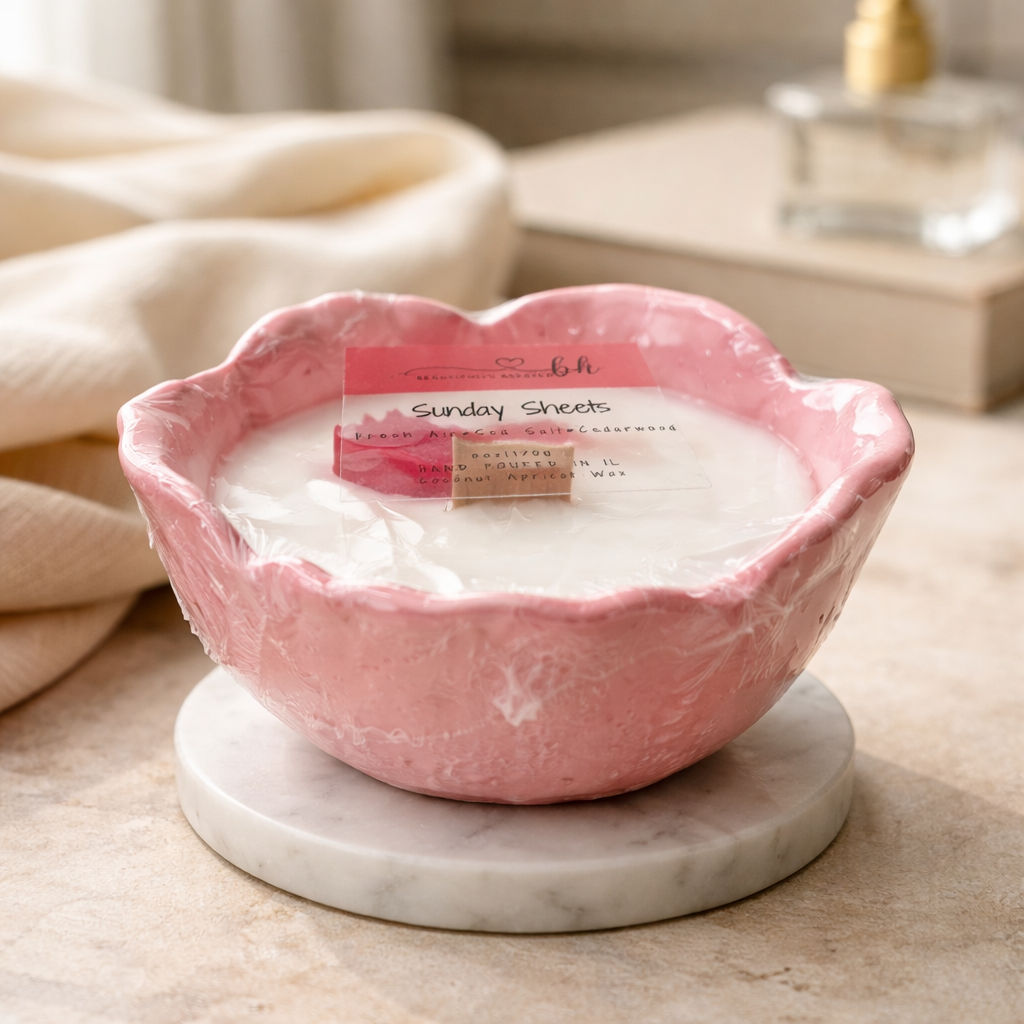 6oz Sunday Sheets Pink Flower Dish
