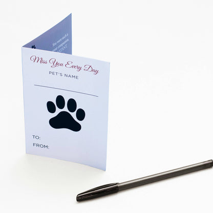 Pawprints Left By You Sympathy Pet Loss Hugs Blanket  6099