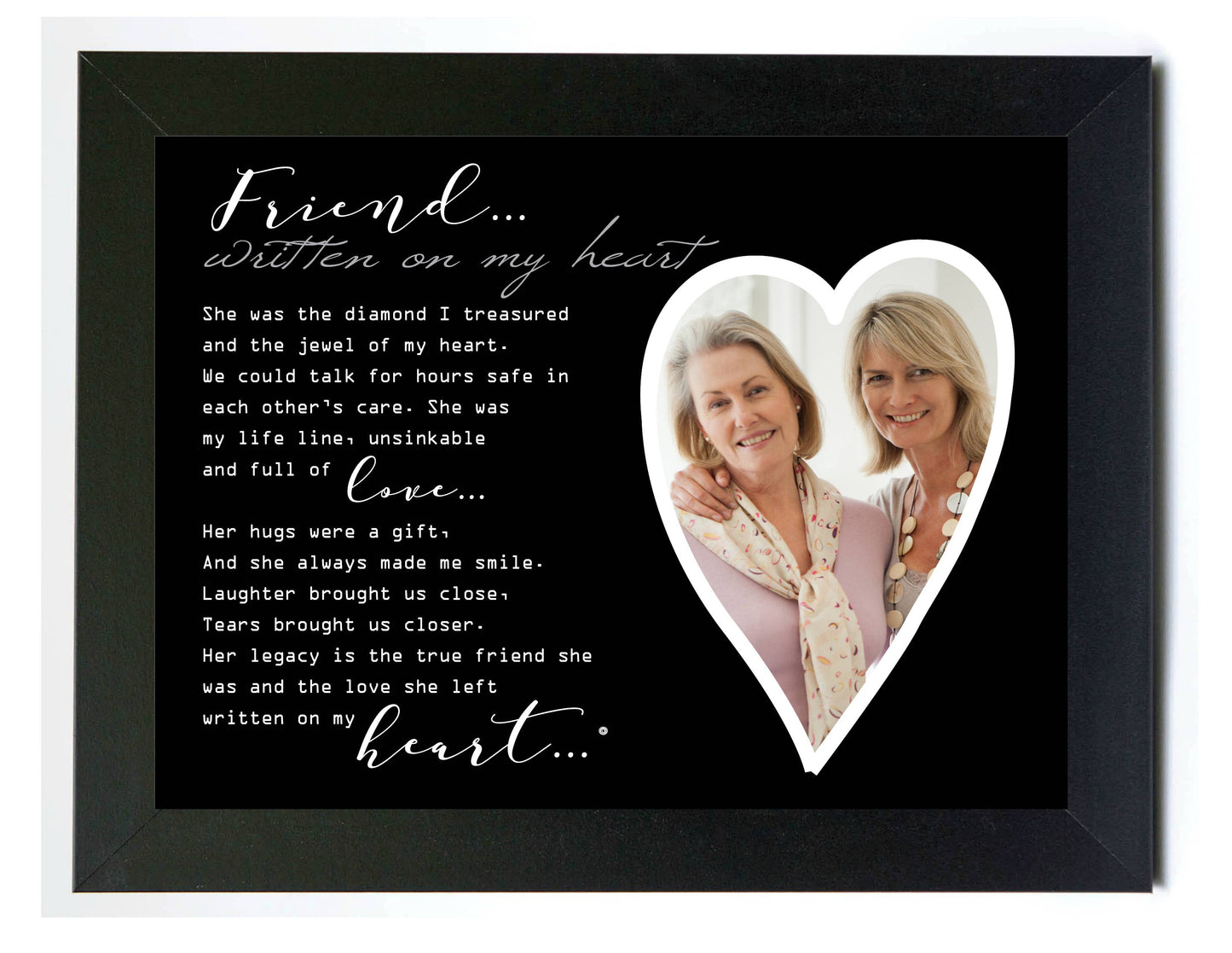 Sympathy Gift For Friend Loss: Memorial Photo Frame 6414