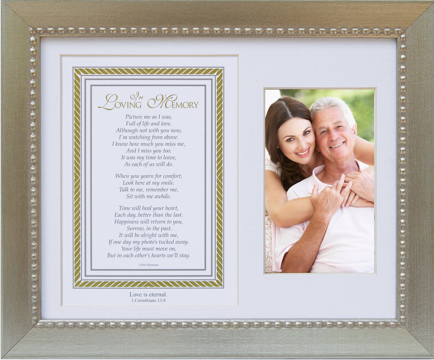 In Loving Memory Memorial Frame With Scripture USA 8x10 6013