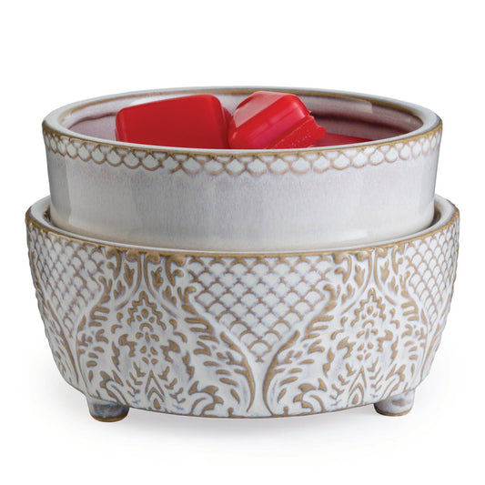 2-IN-1 Fragrance Warmer Vintage White