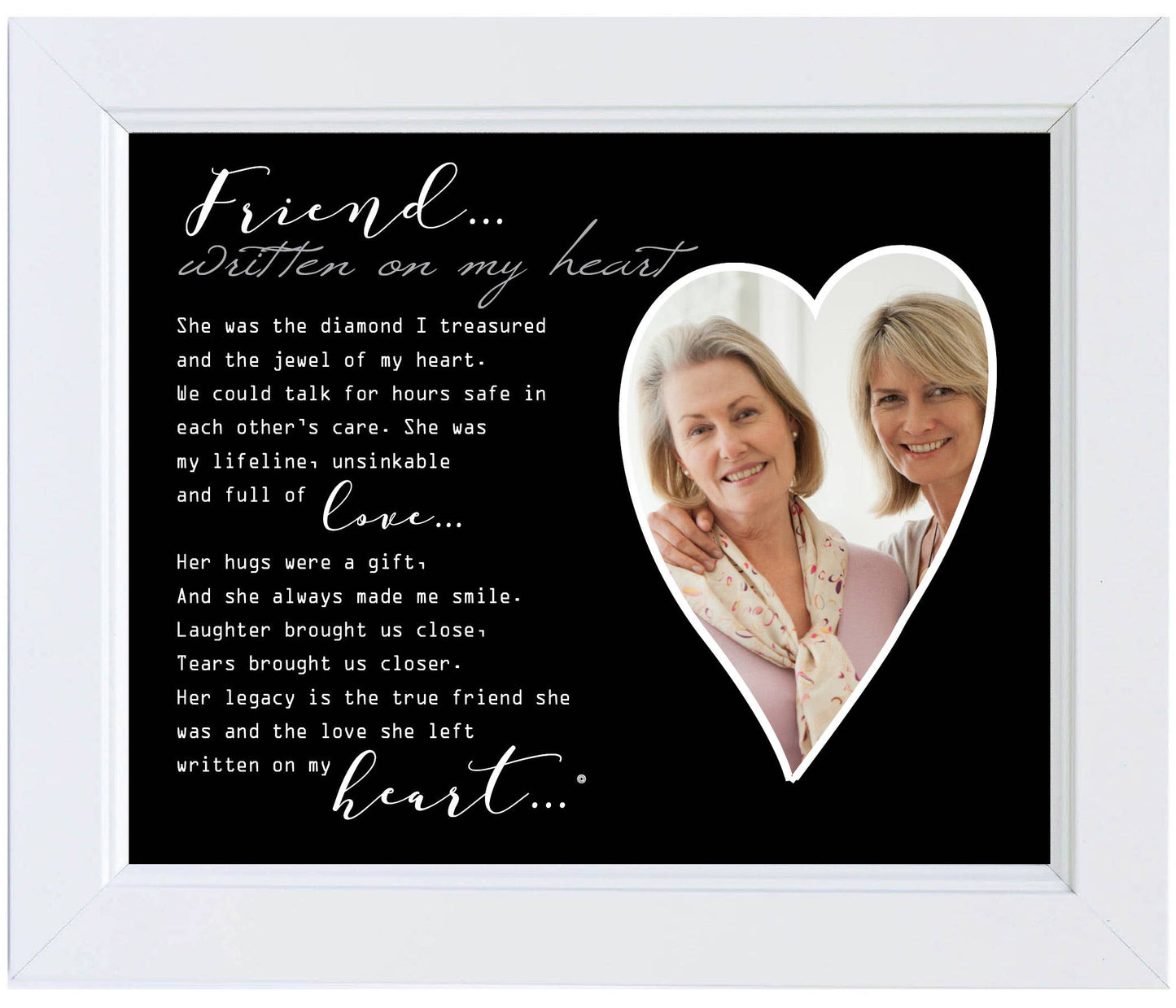 Sympathy Gift For Friend Loss: Memorial Photo Frame 6414