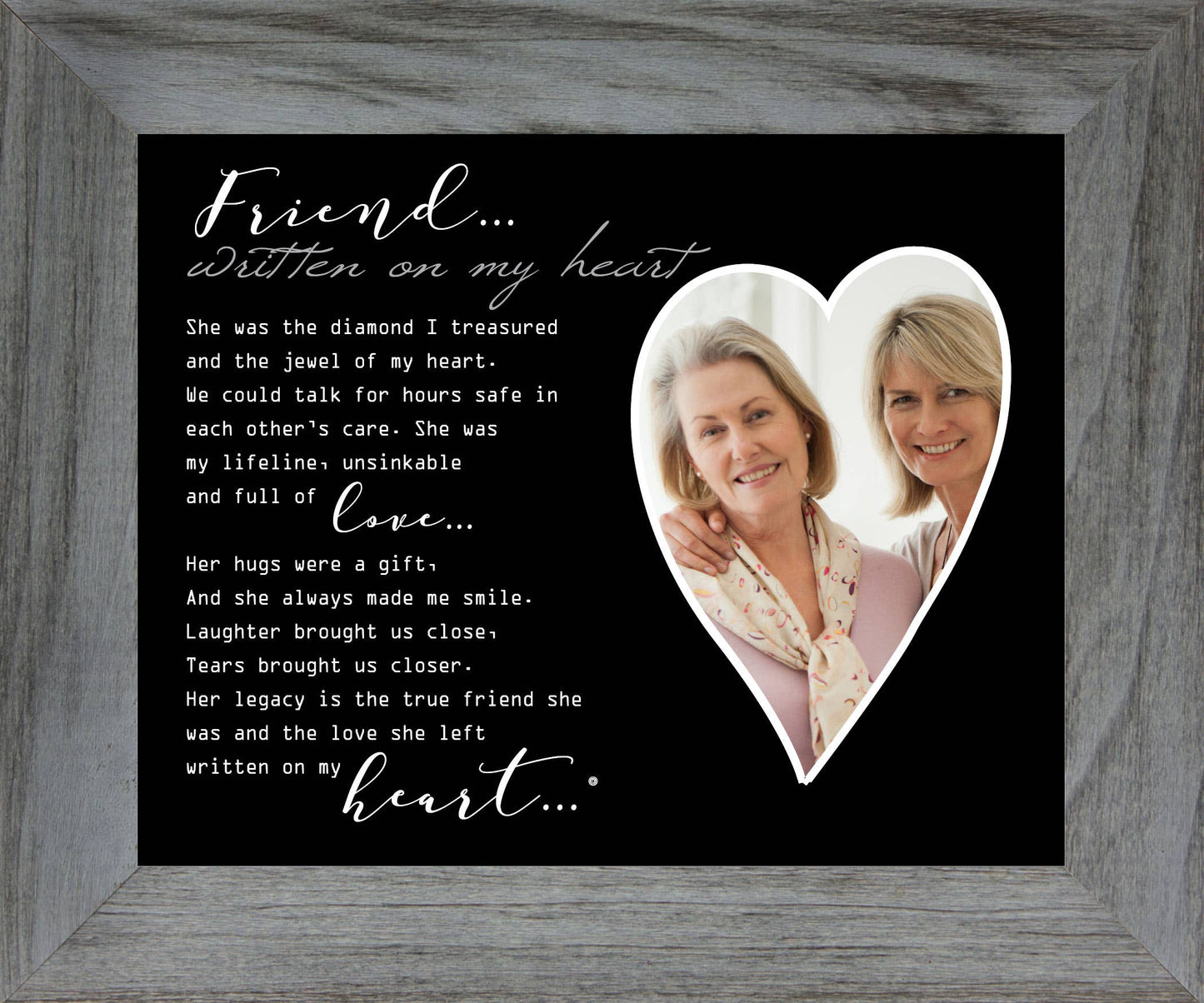 Sympathy Gift For Friend Loss: Memorial Photo Frame 6414