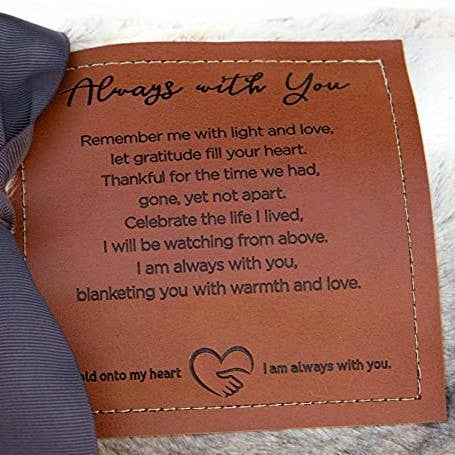 Softly Said Sympathy Blanket: Always With You Sentiment 8023