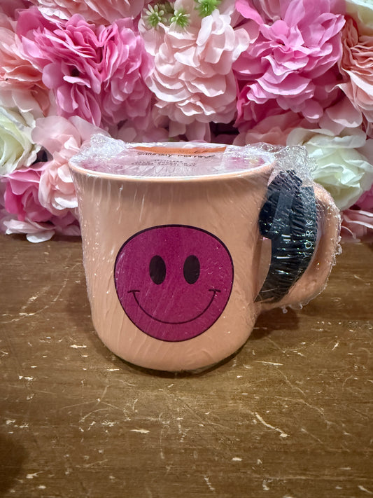 Saturday Mornings Pink Happy Face
