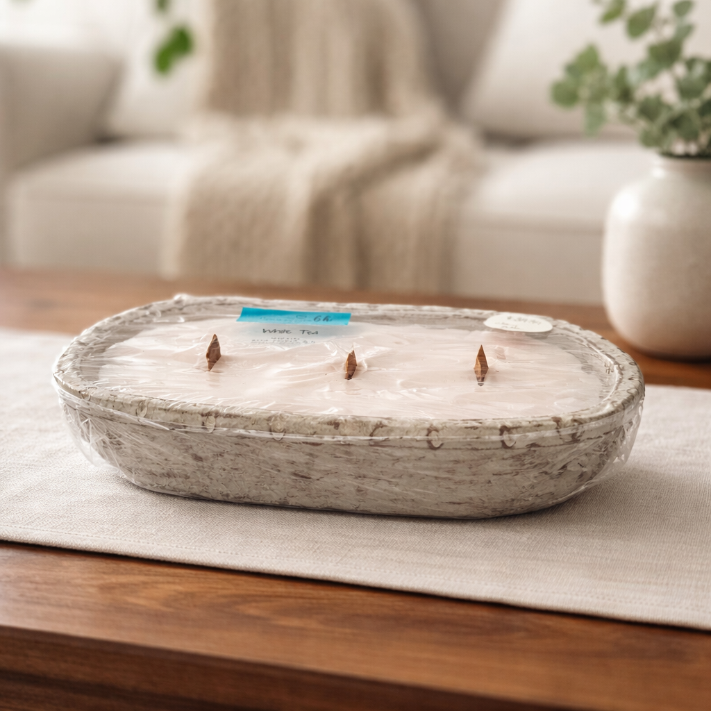 18oz White Tea Pottery Bowl