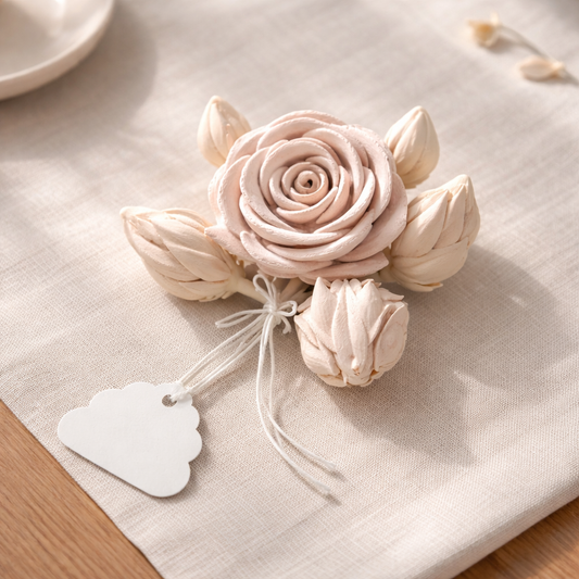 3D Rose Turtle light pink