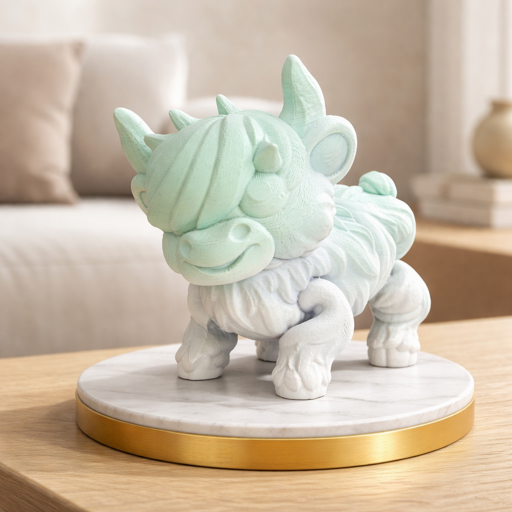 3D Highland Cow