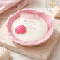 6oz Pink Pucker Pink Flower Dish