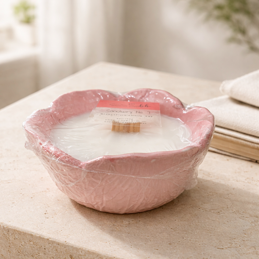 6oz Sanctuary No. 7 Pink Flower Dish