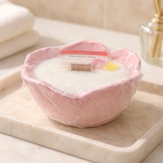 6oz Beautiful Day Pink Flower Dish