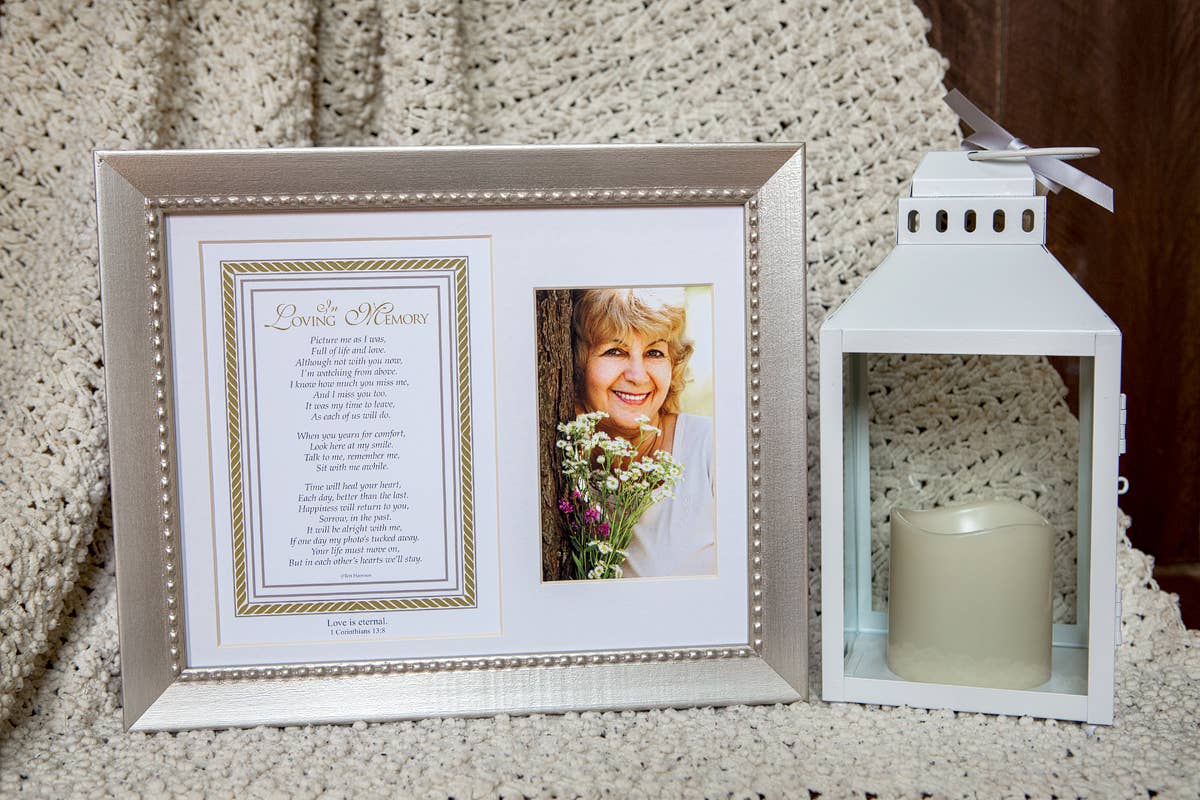 In Loving Memory Memorial Frame With Scripture USA 8x10 6013